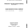 John Deere Detasseler Tool Bar (230001-) (Export Edition) Operator's Manual (OMKK94499)