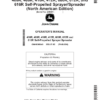 John Deere 400R, 408R, 410R, 412R, 600R, 612R, 616R Self-Propelled Sprayer/Spreader (230001-240000) (North American) Operator's Manual (OMKK96040)