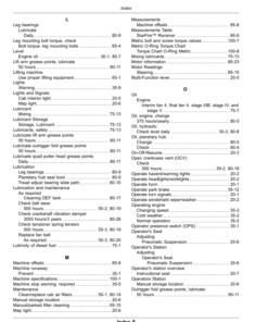 Alternative view of John Deere 204SP Self-Propelled Detasseler ()230001) (North American) Operator's Manual (OMKK99182)