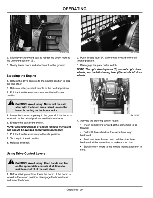 John Deere 260, 270 Skid Steers Operator's Manuals (OMKV11663) - Image 2
