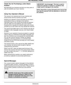 Alternative view of John Deere TR36, TR36H, TR48, TR48H, TR60 Attachments Operator's Manuals (OMKV16794)