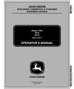 John Deere RT55, RT73 Attachments Operator's Manuals (OMKV18189)