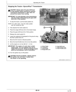 Alternative view of John Deere 6100J (-002165), 6115J (-599999), 6125J (500001-599999) Tractors Operator's Manual (OML221579)