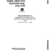 John Deere Hydrostataic Front Wheel Drive For Tractors 2020, 2120, 3120 Operator's Manual (OML27232)