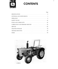 John Deere 920 Tractor 61020L- Operator's Manual (OML27360)