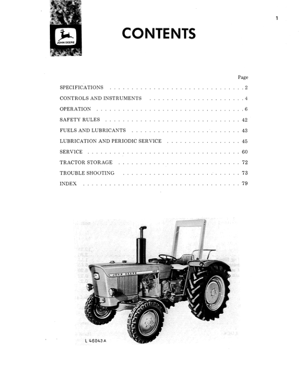 John Deere 920 Tractor 61020L- Operator's Manual (OML27360)
