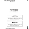 John Deere 1030, 1130, 1630 Tractors Operator's Manual (OML31450)