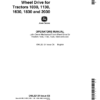 John Deere Mechanical Front Wheel Drive for 1030, 1130, 1630, 1830 2030 Tractors Operator's Manual (OML32121)