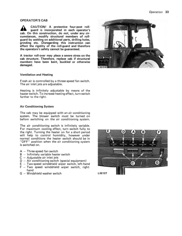 John Deere 2140 Tractor (430000-) Operator's Manual (OML37119) - Image 2