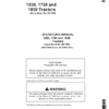 John Deere 1550, 1750, 1850 Tractors (-621999) Operator's Manual (OML57690)
