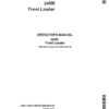 John Deere 245M Loader Operator's Manual (OML62803)