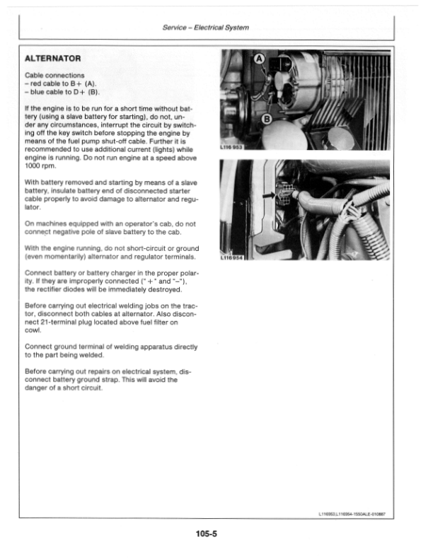 John Deere 1550, 1750, 1850, 1850N, 1950, 1950N Tractors (720000-) Operator's Manual (OML64431) - Image 2