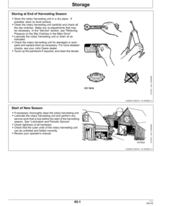 Alternative view of John Deere 475plus Rotary Harvesting Unit European Edition Operator's Manual (OMLCA110175)