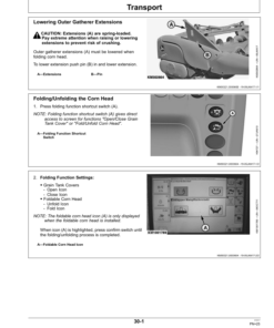Alternative view of John Deere 608FC Folding Corn Heads Operator's Manual (OMLCA115700)