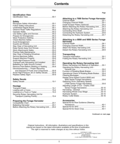 Alternative view of John Deere 690, 692, 696, 698 Rotary Harvesting Units (131200-) Operator's Manual (OMLCA118485)