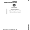 John Deere 490plus Rotary Harvesting Unit (European Edition) Operator's Manual (OMLCA118535)