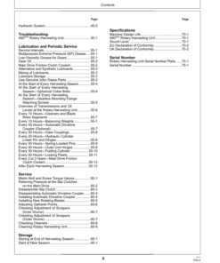 Alternative view of John Deere 490plus Rotary Harvesting Unit (European Edition) Operator's Manual (OMLCA118535)