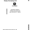 John Deere 770 Rotary Harvesting Unit (North American Version) Operator's Manual (OMLCA133988)