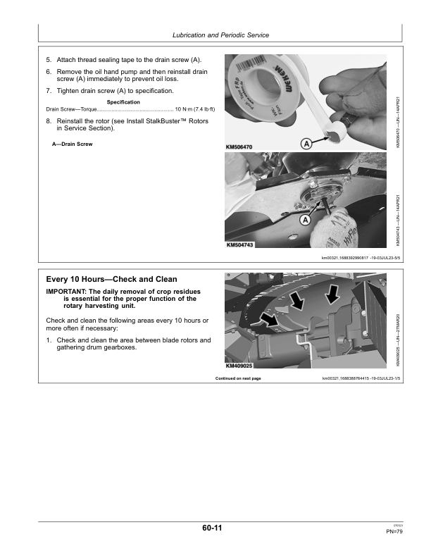 John Deere 460pro StalkBuster Rotary Harvesting Unit (European Edition) Operator's Manual (OMLCA136486) - Image 3