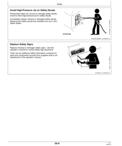 Alternative view of John Deere 345pro,360pro,375pro,390pro Rotary Harvesting Units Operator's Manual (OMLCA137372)