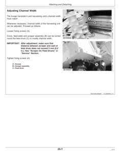 Alternative view of John Deere 684, 686, 688, 710 Rotary Harvesting Units (108113-) Operator's Manual (OMLCA93937)