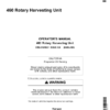 John Deere 460 Rotary Harvesting Unit Operator's Manual (OMLCA94921)