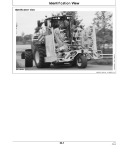 Alternative view of John Deere 300F Support Wheel for 696, 698, 690 & 692 Rotary Harvesting Units Operator's Manual (OMLCA98054)