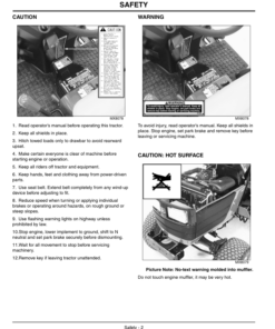 Alternative view of John Deere 4100 Compact Utility Tractors (110001-) Gear, Hydro & Narrow Operator's Manual (OMLVU12593)