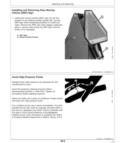 Alternative view of John Deere 49 Backhoe Operator's Manual (OMLVU13146)