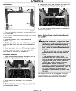 Alternative view of John Deere 4010 Compact Utility Tractor (110001 - ) Operator's Manual (OMLVU13325)