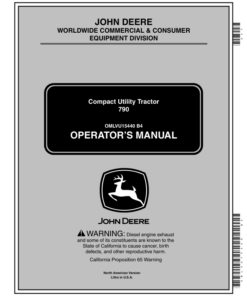 John Deere 790 Compact Utility Tractor (790001-) Operator's Manual (OMLVU15440)