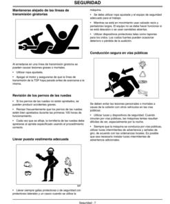 Alternative view of John Deere 790 Compact Utility Tractor (790001-) Operator's Manual (OMLVU15440)