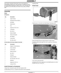 Alternative view of John Deere 59-Inch Snowblower (010001-) Operator's Manual (OMLVU17390)