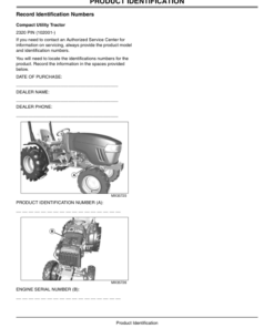 Alternative view of John Deere 2320 Compact Utility Tractors Australian Edition (102001- ) Operator's Manual (OMLVU20931)