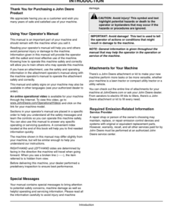 Alternative view of John Deere 2720 Compact Utility Tractor Operator's Manual (OMLVU20932)