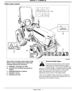 Alternative view of John Deere 3036E Compact Utility Tractor Export Edition (010001-301619) Operator's Manual (OMLVU22979)