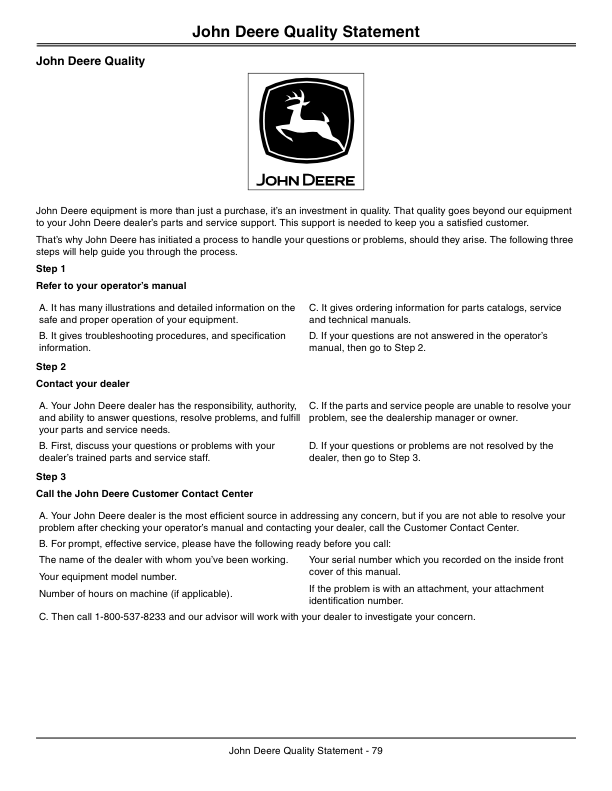 John Deere 1023E & 1026R Compact Utility Tractors Australian Edition (010001-209999) Operator's Manual (OMLVU23793) - Image 2