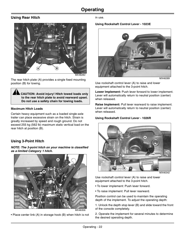 John Deere 1023E & 1026R Compact Utility Tractors (010001-209999) (North American) Operator's Manual (OMLVU24604) - Image 2