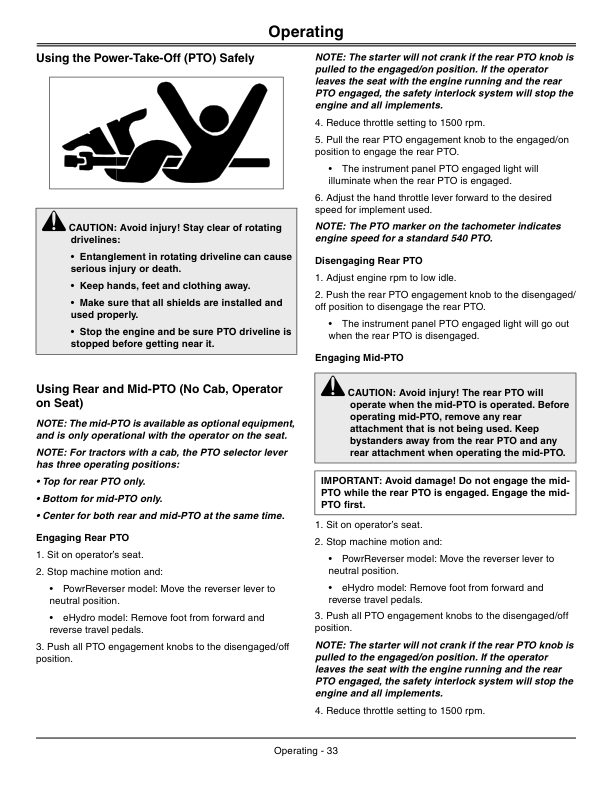 John Deere Compact Utility Tractor - 4120, 4320, 4520, 4720 - OS (810481-) CAB (840001-) Operator's Manual (OMLVU24813) - Image 3
