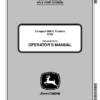 John Deere 2720 Compact Utility Tractor (186003-) Operator's Manual (OMLVU26102)