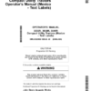John Deere 3033R, 3038R & 3045R Compact Utility Tractors (Mexico Edition) Operator's Manual (OMLVU28869)