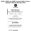John Deere 3033R, 3039R, 3046R Compact Utility Tractors (010001-) Operator's Manual (OMLVU29135)