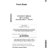 John Deere 366 Front Blade North America (110001-) Operator's Manual (OMLVU30065)