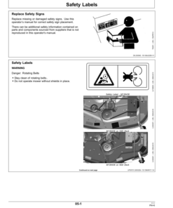 Alternative view of John Deere 54D & 60D AutoConnect Mid-Mount Mowers Operator's Manual (OMLVU34254)
