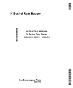 John Deere 14 Bushel Rear Bagger Operator's Manual (OMLVU34634)