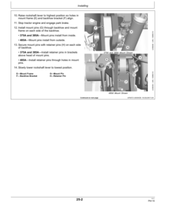 Alternative view of John Deere 375A, 385A, 485A Backhoe Operator's Manual (OMLVU34840)