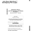 John Deere Quik-Knect Self-Aligning PTO Coupler, BLV10953, BLV11177, BLV11178, BLV11199, BLV11200, BLV11201, BLV11202, BLV11203 Operator's Manual (OMLVU35341)