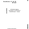 John Deere 47, 54, 59, 60 Inch Snowblower (Export) Operator's Manual (OMLVU35934)