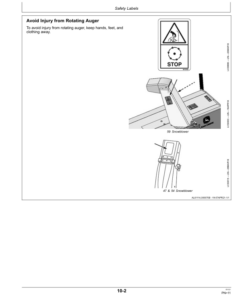Alternative view of John Deere 47, 54, 59, 60 Inch Snowblower (Export) Operator's Manual (OMLVU35934)