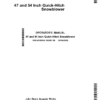 John Deere 47 & 54 Inch Quick-Hitch Snowblowers Operator's Manual (OMLVU35939)